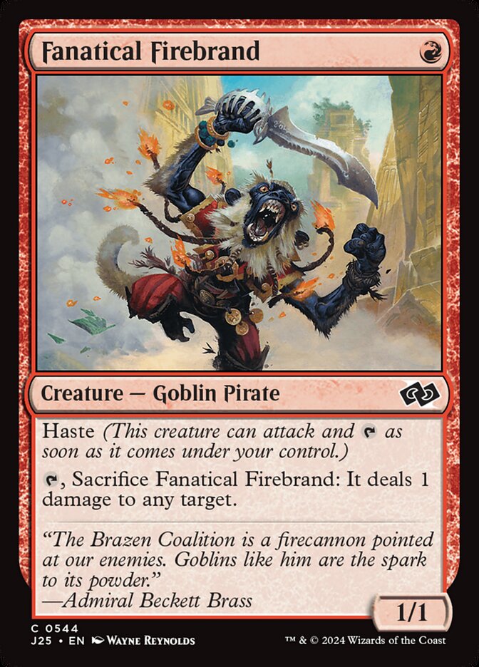 Magic the Gathering Card - Fanatical Firebrand - MTG Circle