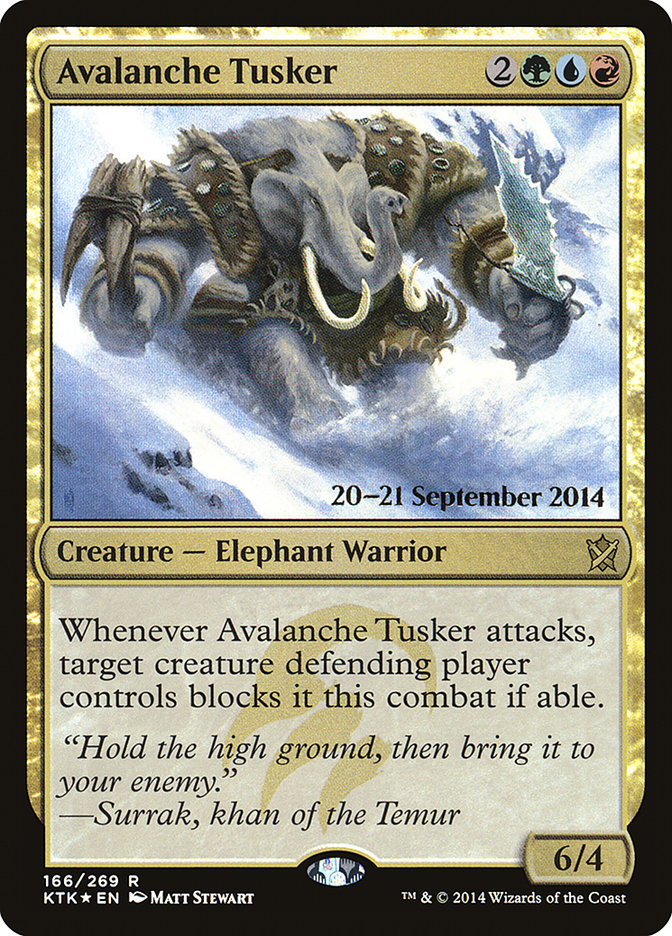 Magic the Gathering Card - Avalanche Tusker - MTG Circle