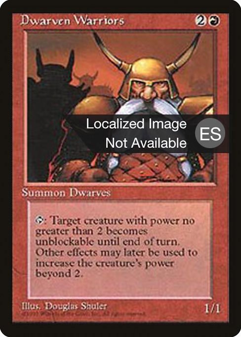 Magic the Gathering Card - Dwarven Warriors - MTG Circle
