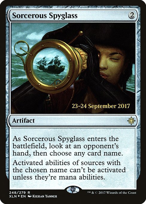Magic the Gathering Card - Sorcerous Spyglass - MTG Circle