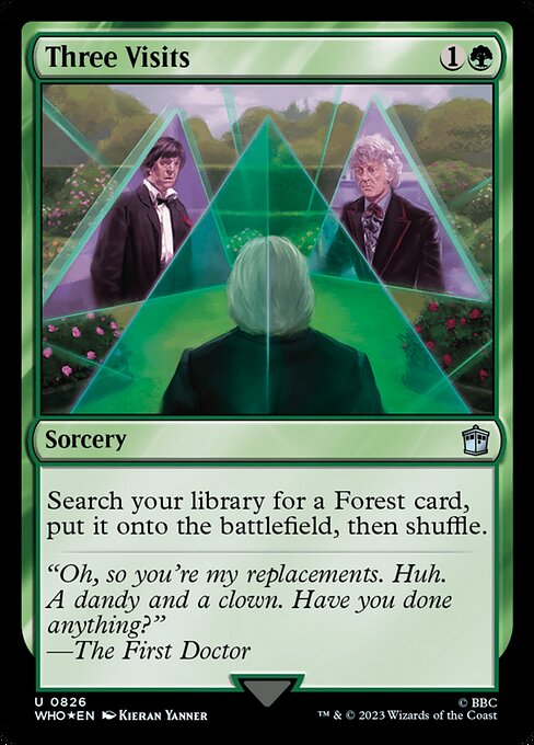 Magic the Gathering Card - Three Visits - MTG Circle