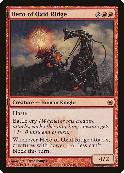 Magic the Gathering Card - Hero of Oxid Ridge - MTG Circle