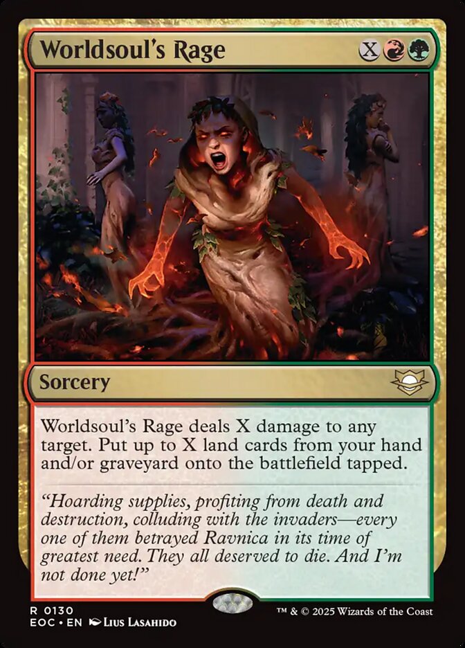 Magic the Gathering Card - Worldsoul's Rage - MTG Circle