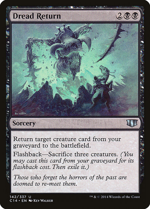 Magic the Gathering Card - Dread Return - MTG Circle