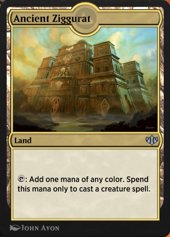 Magic the Gathering Card - Ancient Ziggurat - MTG Circle