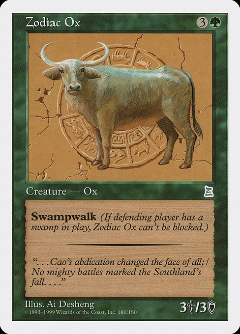 Magic the Gathering Card - Zodiac Ox - MTG Circle