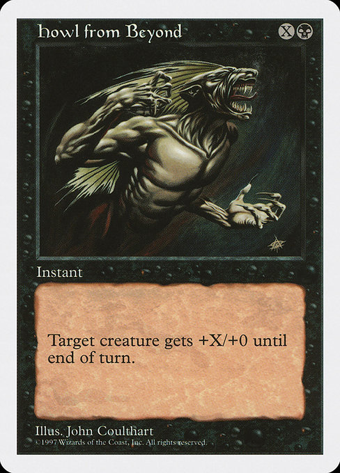 Magic the Gathering Card - Howl from Beyond - MTG Circle