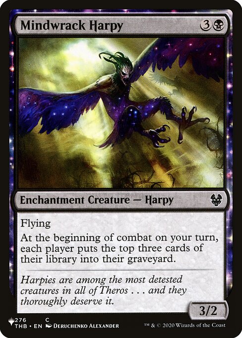 Magic the Gathering Card - Mindwrack Harpy - MTG Circle