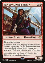 Magic the Gathering Card - Kari Zev, Skyship Raider - MTG Circle