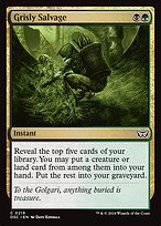 Magic the Gathering Card - Grisly Salvage - MTG Circle