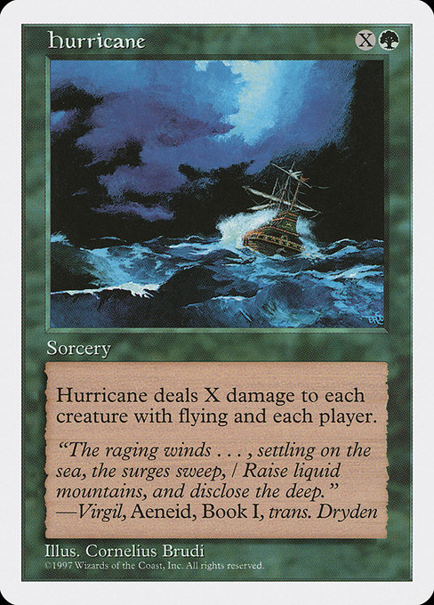 Magic the Gathering Card - Hurricane - MTG Circle