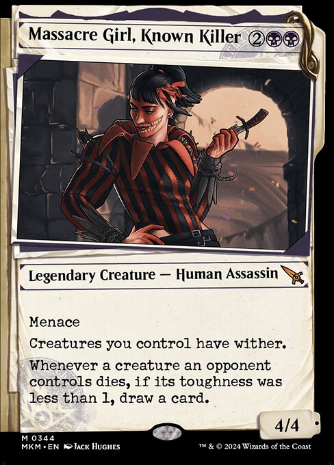 Magic the Gathering Card - Massacre Girl, Known Killer - MTG Circle