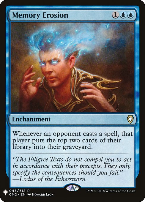 Magic the Gathering Card - Memory Erosion - MTG Circle