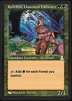 Magic the Gathering Card - Rofellos, Llanowar Emissary - MTG Circle
