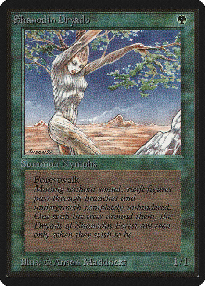 Magic the Gathering Card - Shanodin Dryads - MTG Circle