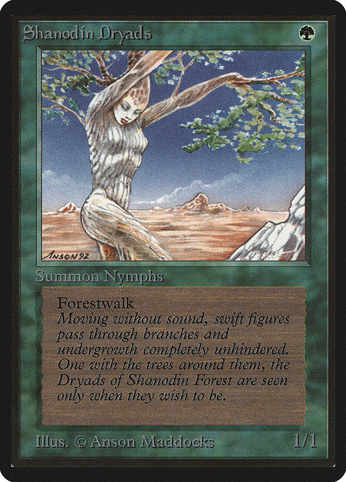 Magic the Gathering Card - Shanodin Dryads - MTG Circle