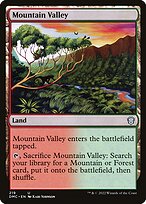 Magic the Gathering Card - Mountain Valley - MTG Circle