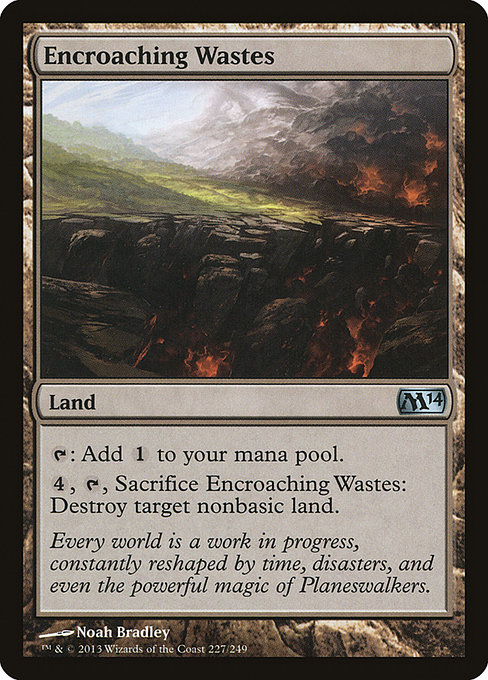 Magic the Gathering Card - Encroaching Wastes - MTG Circle