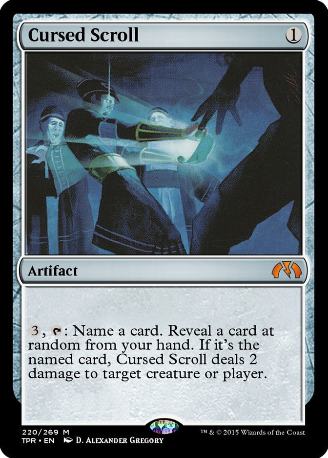 Magic the Gathering Card - Cursed Scroll - MTG Circle