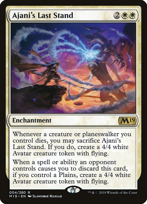 Magic the Gathering Card - Ajani's Last Stand - MTG Circle