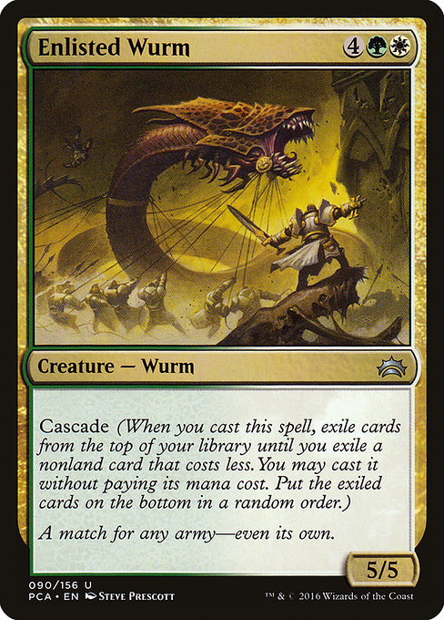 Magic the Gathering Card - Enlisted Wurm - MTG Circle