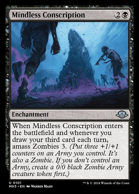 Magic the Gathering Card - Mindless Conscription - MTG Circle
