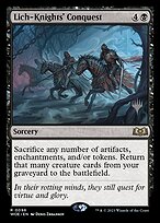 Magic the Gathering Card - Lich-Knights' Conquest - MTG Circle