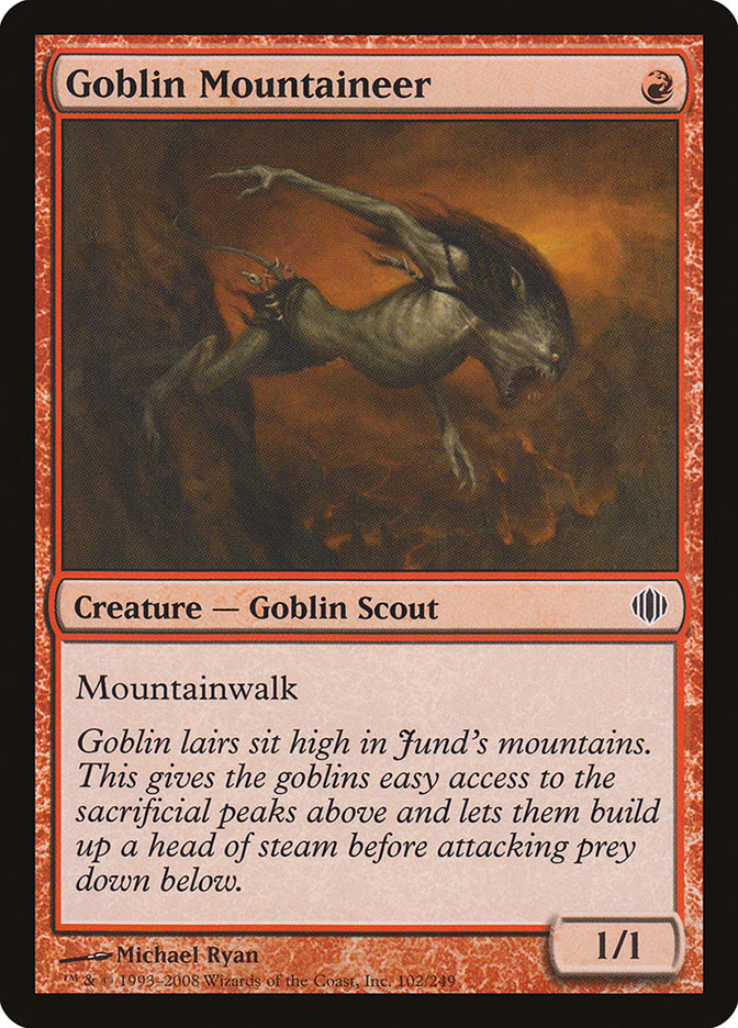 Magic the Gathering Card - Goblin Mountaineer - MTG Circle