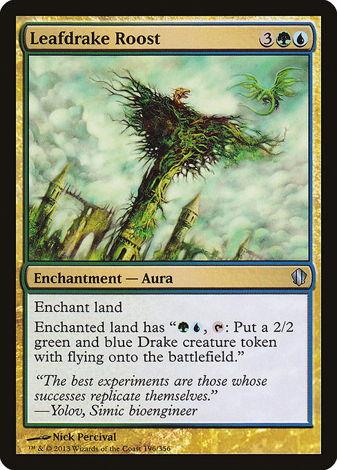 Magic the Gathering Card - Leafdrake Roost - MTG Circle