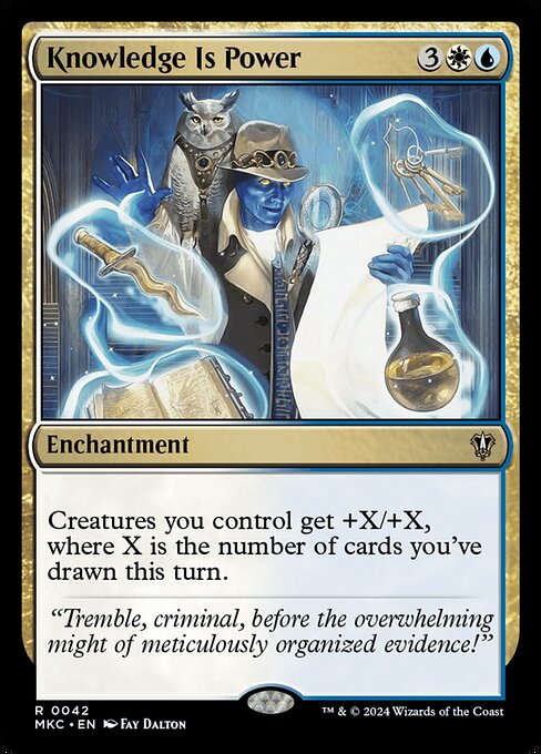 Magic the Gathering Card - Knowledge Is Power - MTG Circle
