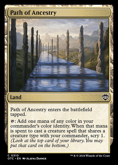 Magic the Gathering Card - Path of Ancestry - MTG Circle
