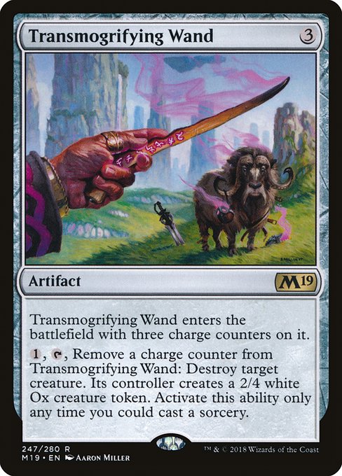 Magic the Gathering Card - Transmogrifying Wand - MTG Circle