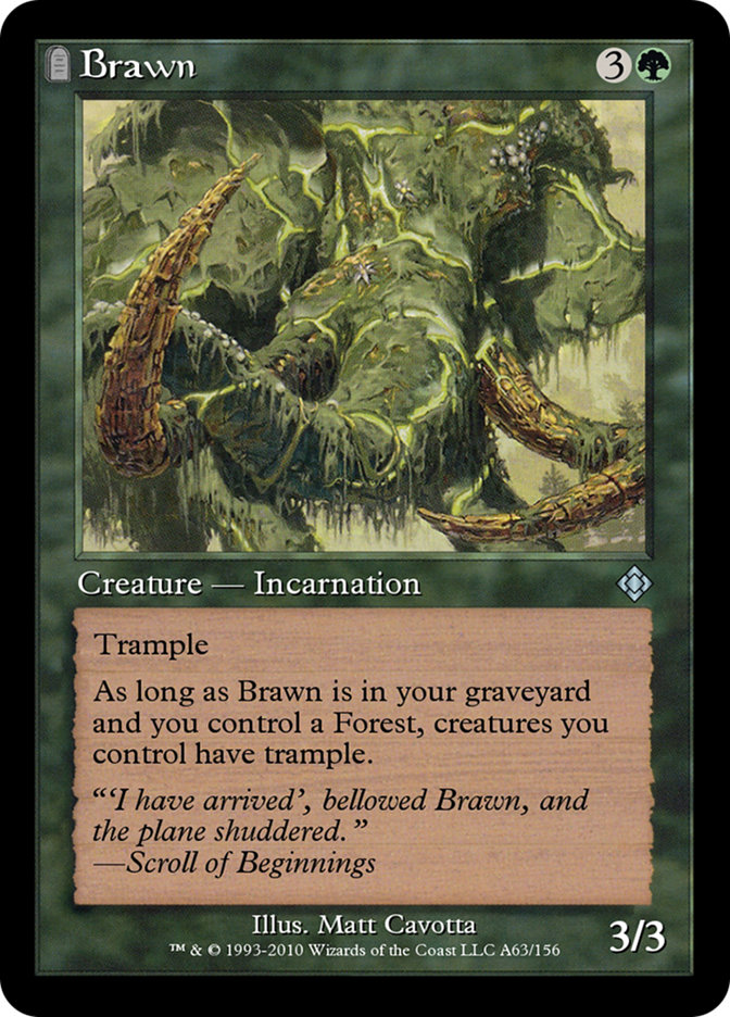Magic the Gathering Card - Brawn - MTG Circle