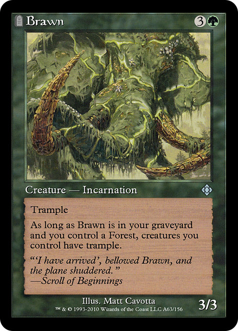 Magic the Gathering Card - Brawn - MTG Circle