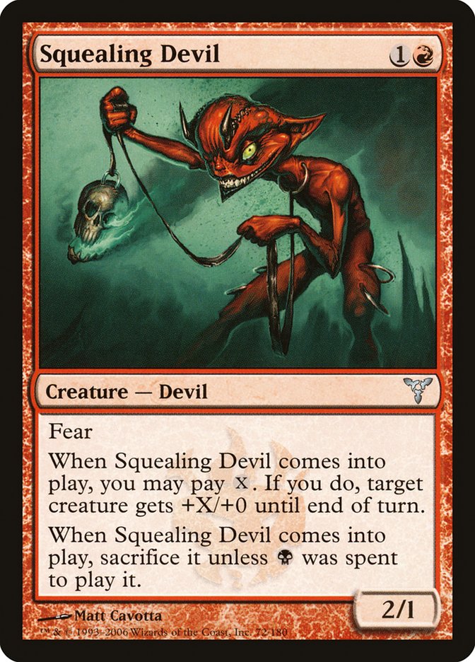 Magic the Gathering Card - Squealing Devil - MTG Circle