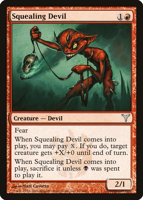 Magic the Gathering Card - Squealing Devil - MTG Circle
