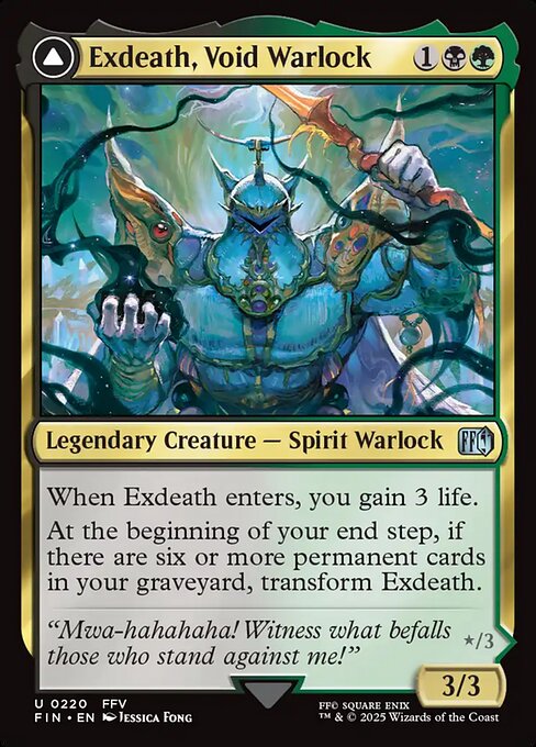 Magic the Gathering Card - Exdeath, Void Warlock - MTG Circle