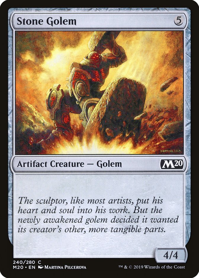 Magic the Gathering Card - Stone Golem - MTG Circle