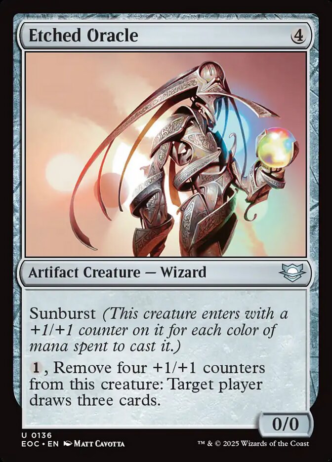 Magic the Gathering Card - Etched Oracle - MTG Circle