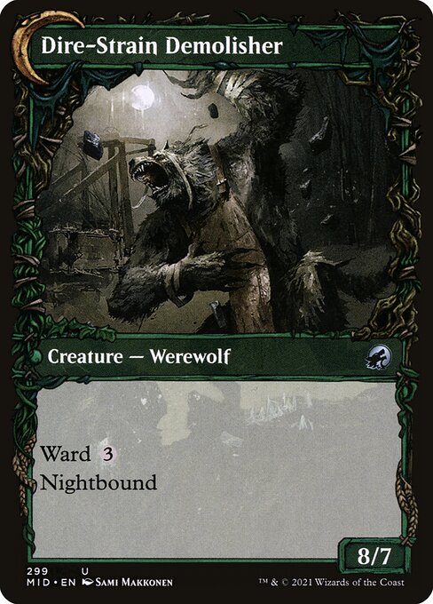Magic the Gathering Card - Dire-Strain Demolisher - MTG Circle
