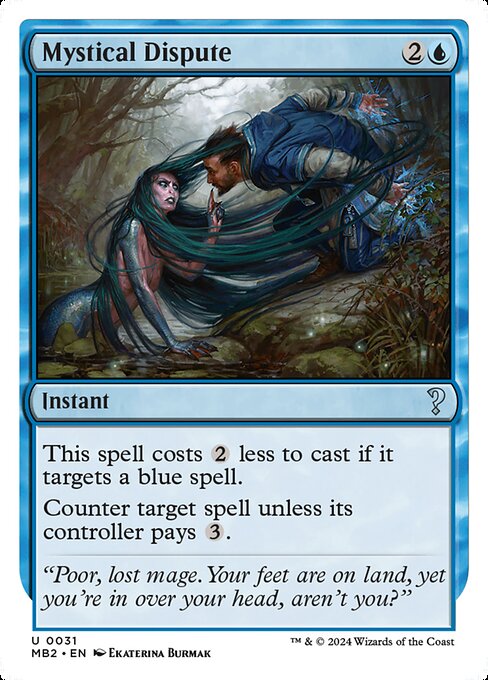 Magic the Gathering Card - Mystical Dispute - MTG Circle