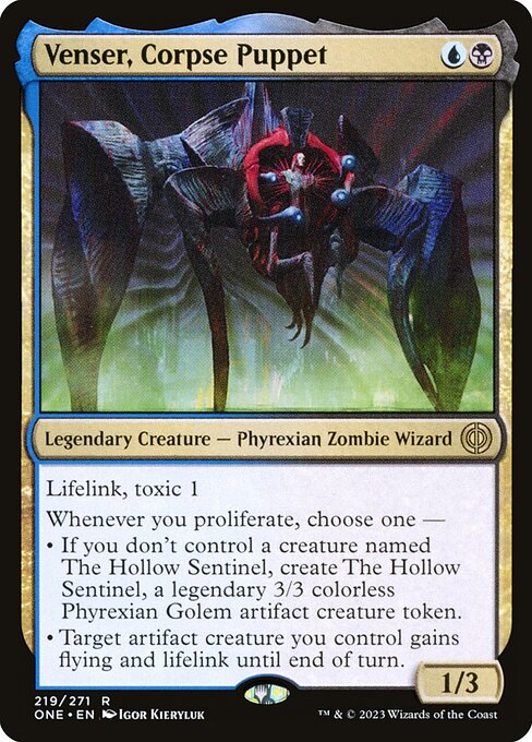 Magic the Gathering Card - Venser, Corpse Puppet - MTG Circle