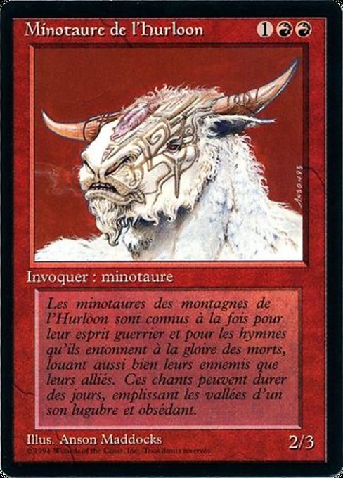 Magic the Gathering Card - Hurloon Minotaur - MTG Circle