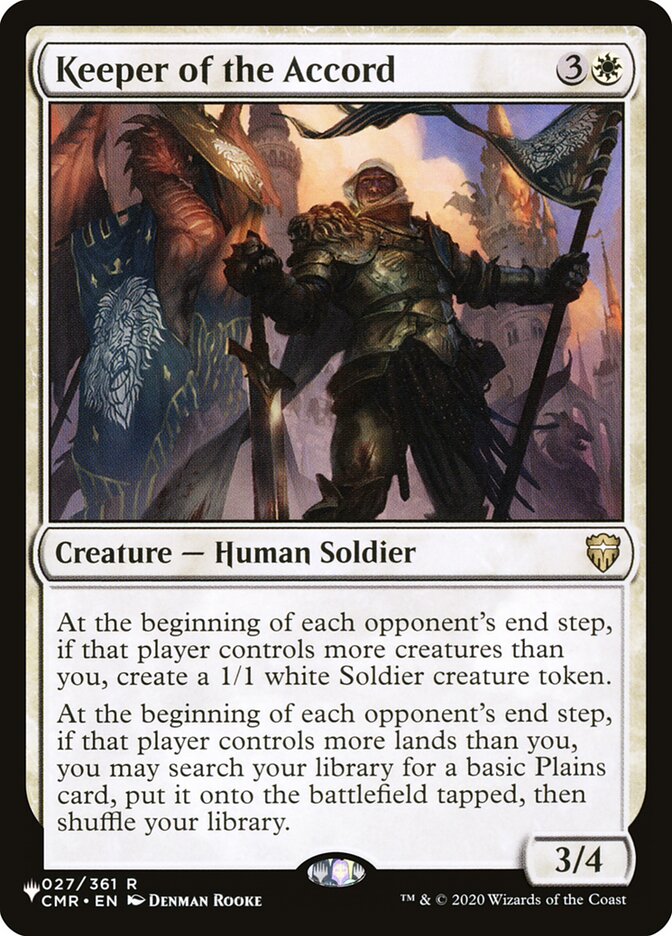 Magic the Gathering Card - Keeper of the Accord - MTG Circle