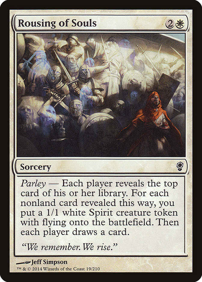 Magic the Gathering Card - Rousing of Souls - MTG Circle