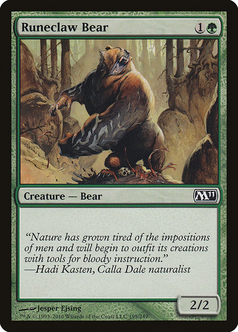 Magic the Gathering Card - Runeclaw Bear - MTG Circle
