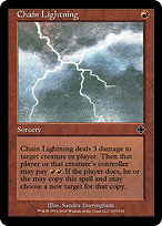 Magic the Gathering Card - Chain Lightning - MTG Circle