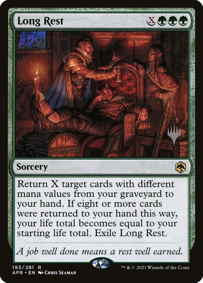 Magic the Gathering Card - Long Rest - MTG Circle