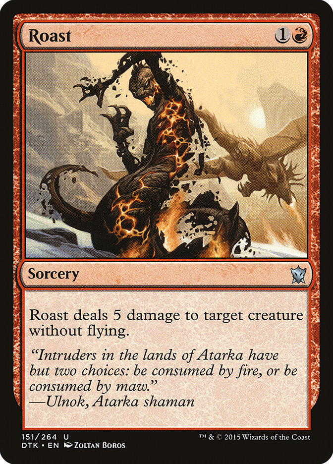 Magic the Gathering Card - Roast - MTG Circle