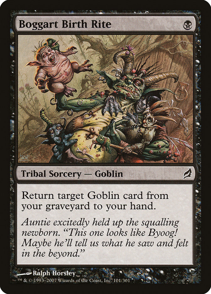 Magic the Gathering Card - Boggart Birth Rite - MTG Circle